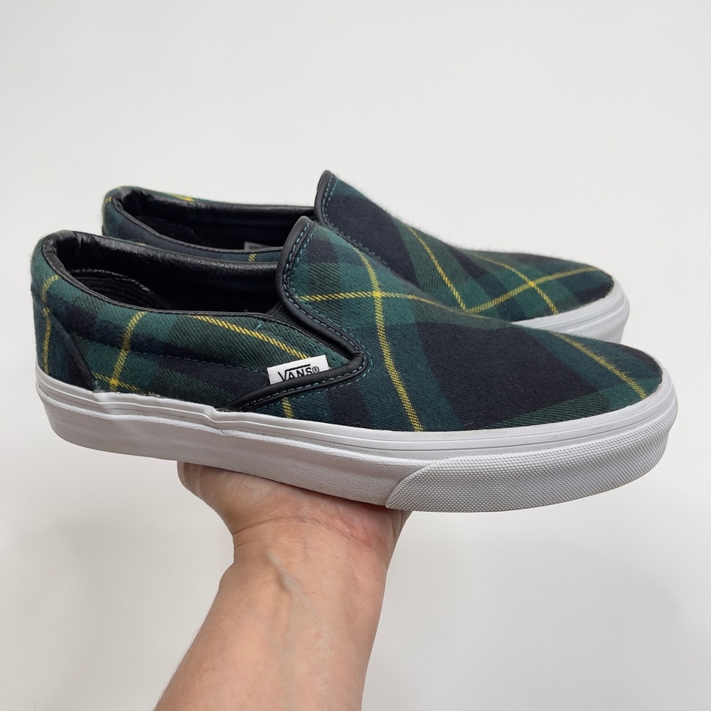 Vans Tartan Plaid Slip On Sneakers 7